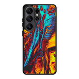 Orange And Blue Fluid Samsung Galaxy S26 Ultra Case OV9586