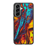 Orange And Blue Fluid Samsung Galaxy A57 Case OV9586