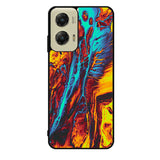 Orange And Blue Fluid Motorola Moto G Stylus 5G 2024 Case OV9586