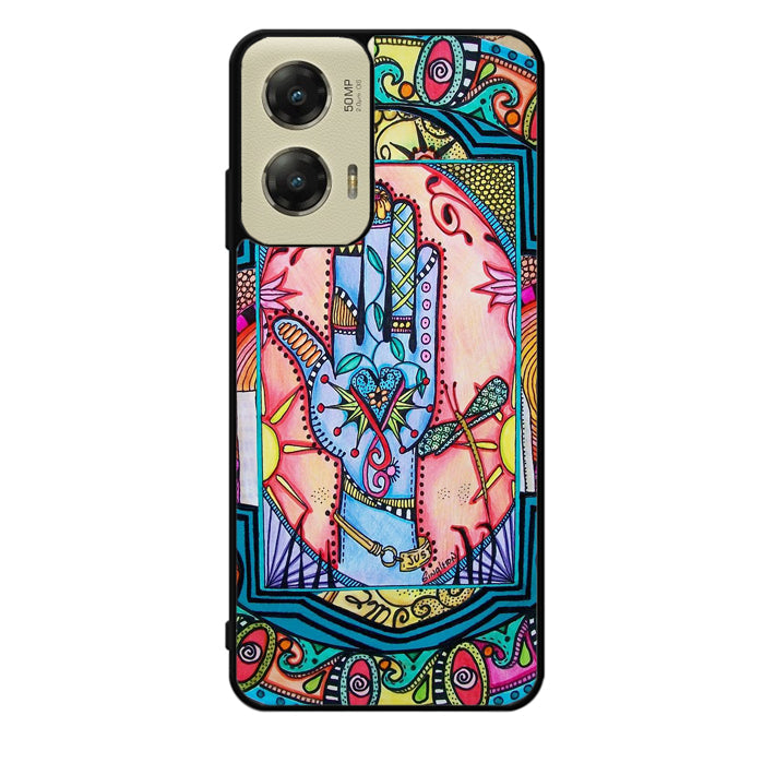 Hand Mandala Singleton Hippie Motorola Moto G Stylus 5G 2024 Case OV5058
