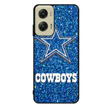 Dallas Cowboys Sparkling Glitter Motorola Moto G Stylus 5G 2024 Case