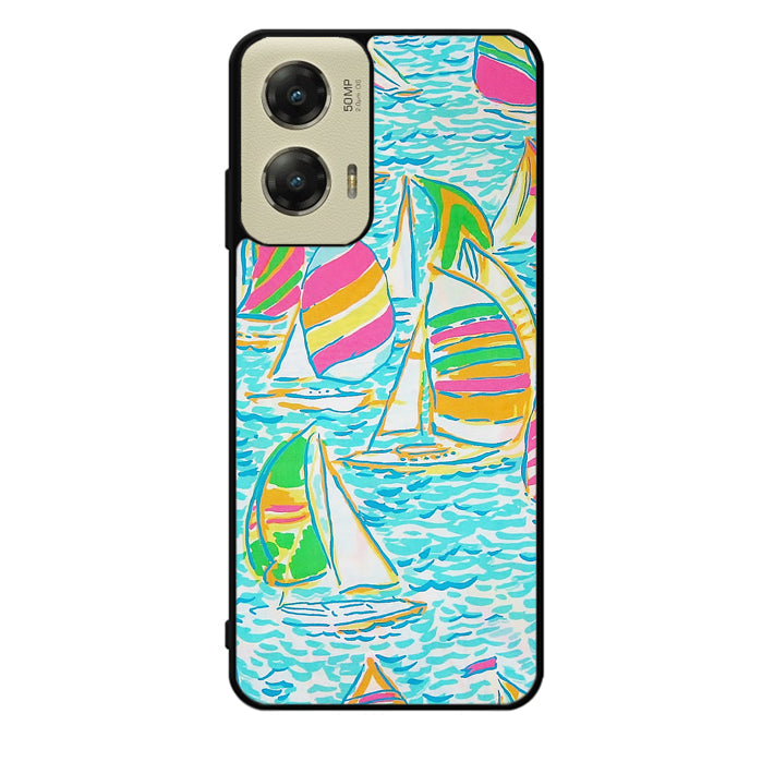 Lilly Pulitzer Sailboat Motorola Moto G Stylus 5G 2024 Case