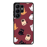 Cat Pattern Wallpaper Samsung Galaxy S26 Ultra Case OV1436