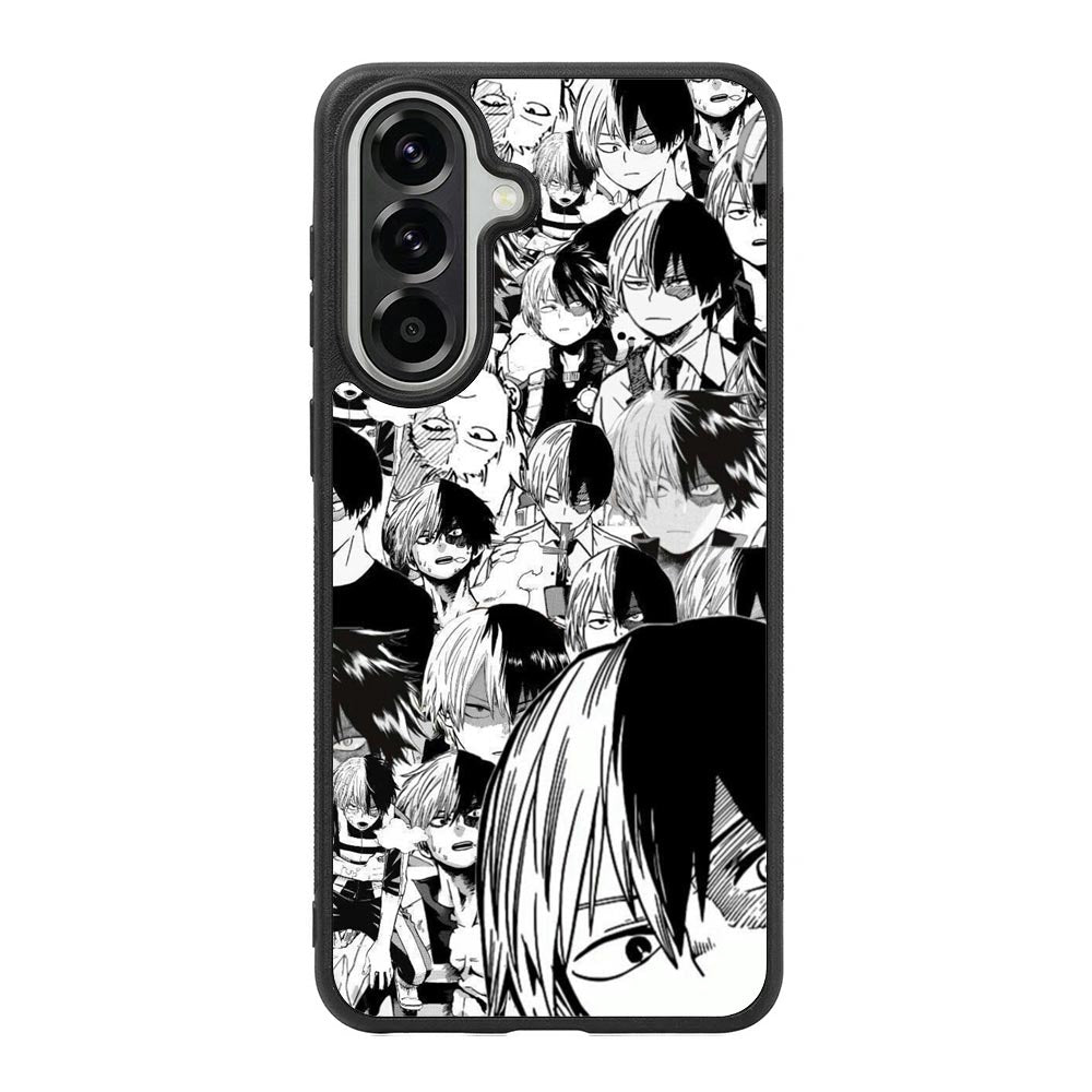 Todoroki Black and White Samsung Galaxy A57 Case OV7534