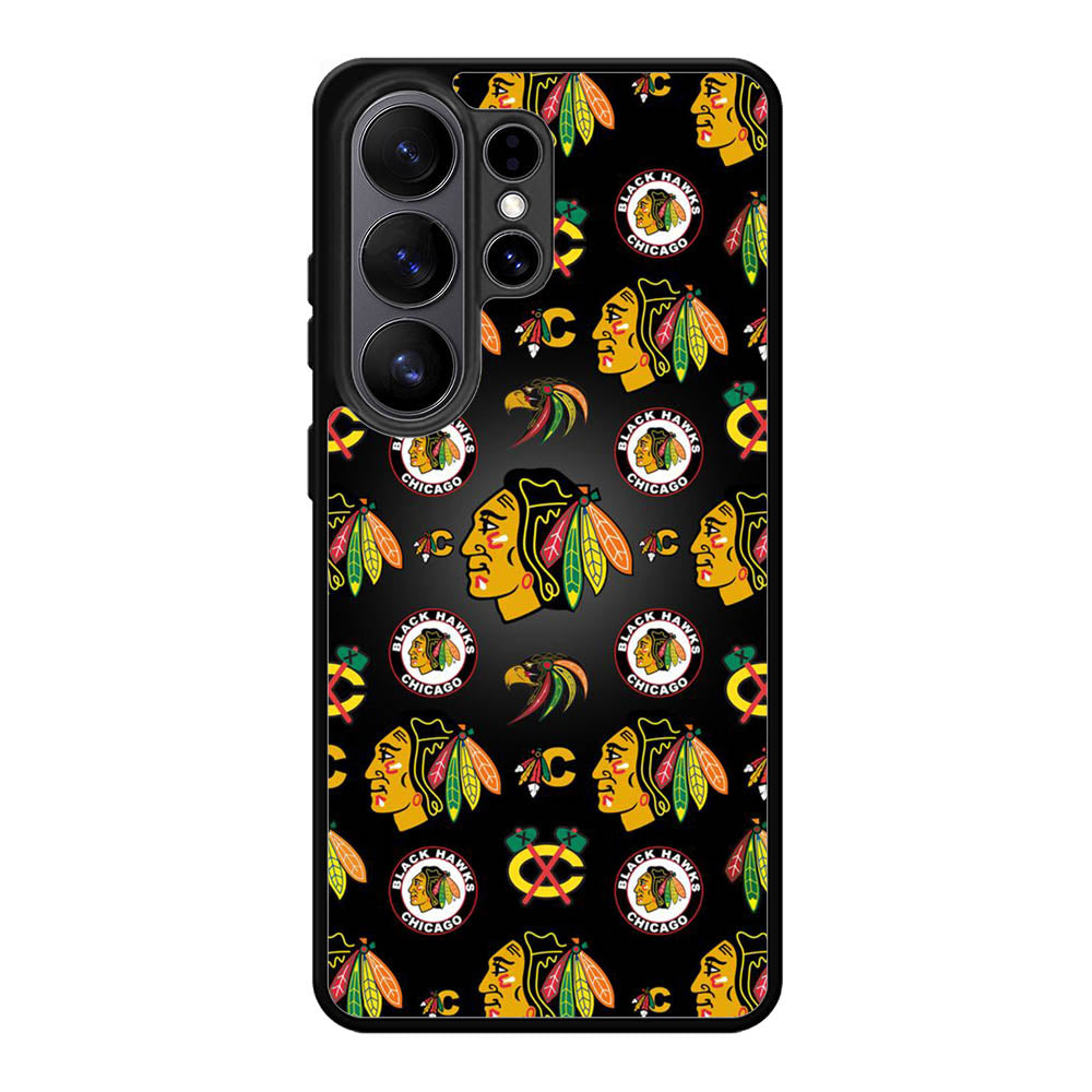 Chicago Blackhawks Pattern Samsung Galaxy S26 Ultra Case QC7420