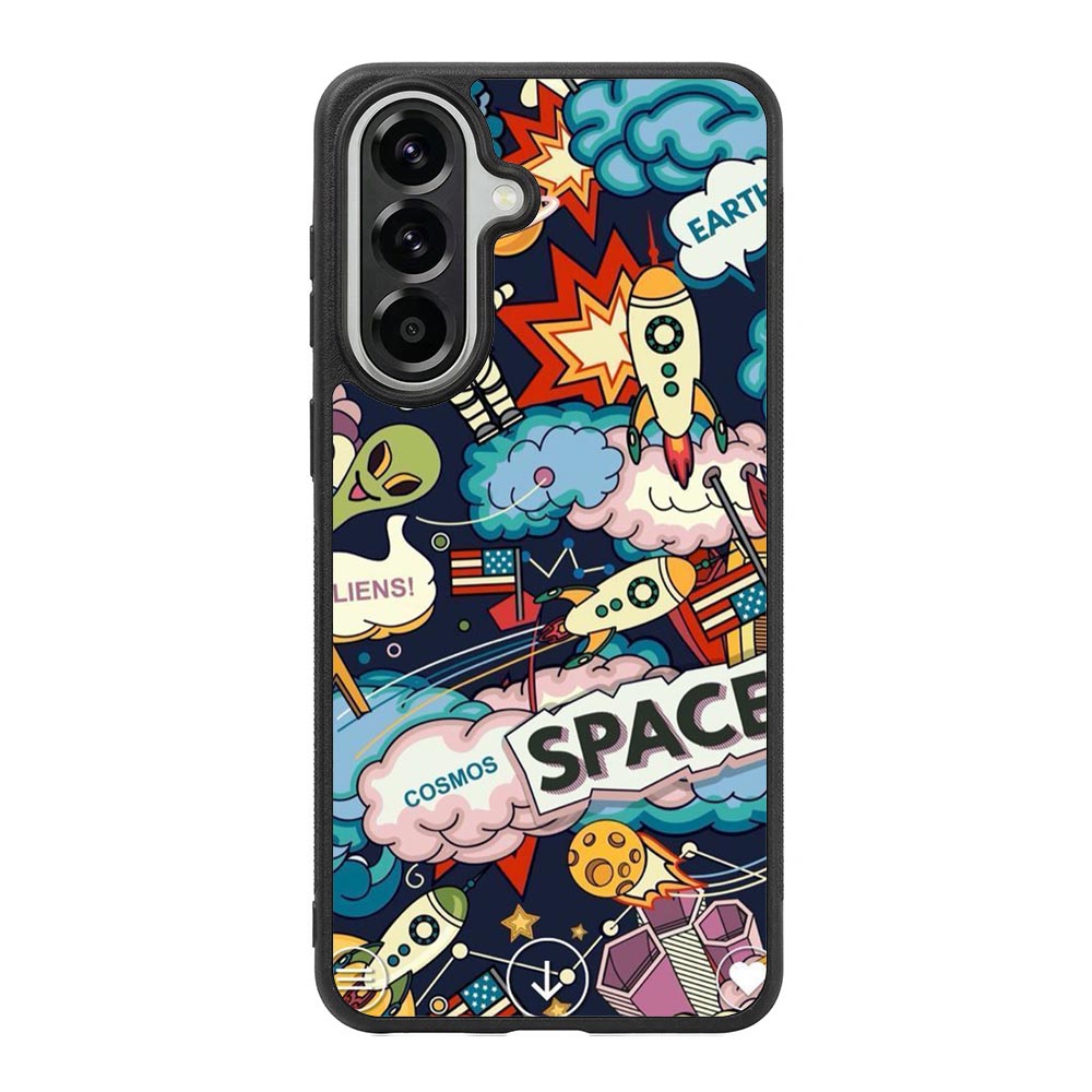 Space Sticker Samsung Galaxy A37 Case OV9044