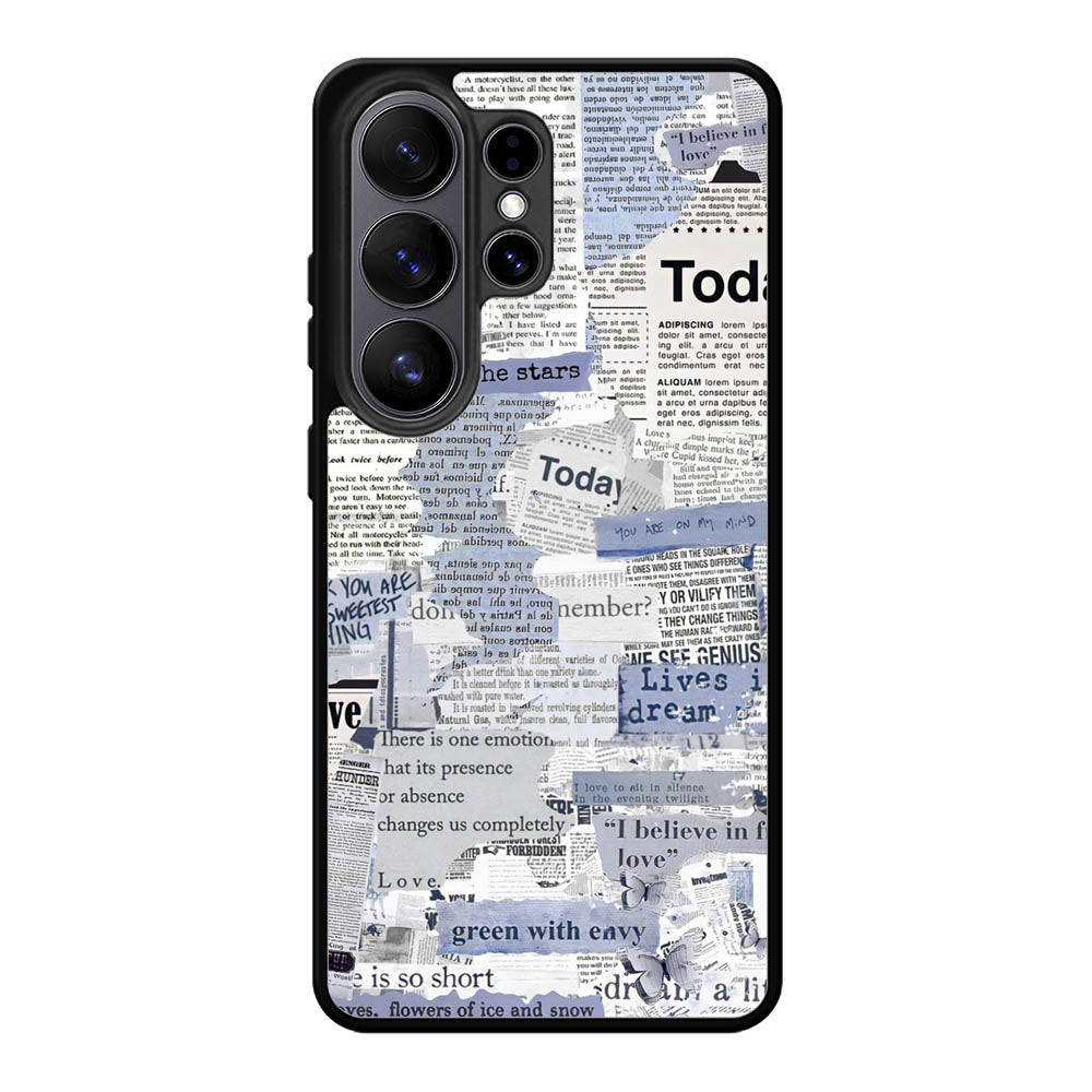 Newspaper Vintage Samsung Galaxy S26 Ultra Case OV10987