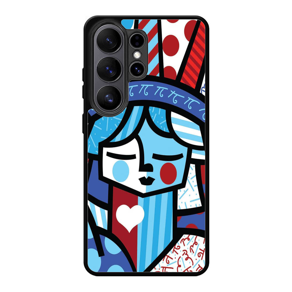 Romero Britto Statue Of Liberty Samsung Galaxy S26 Ultra Case QC11014