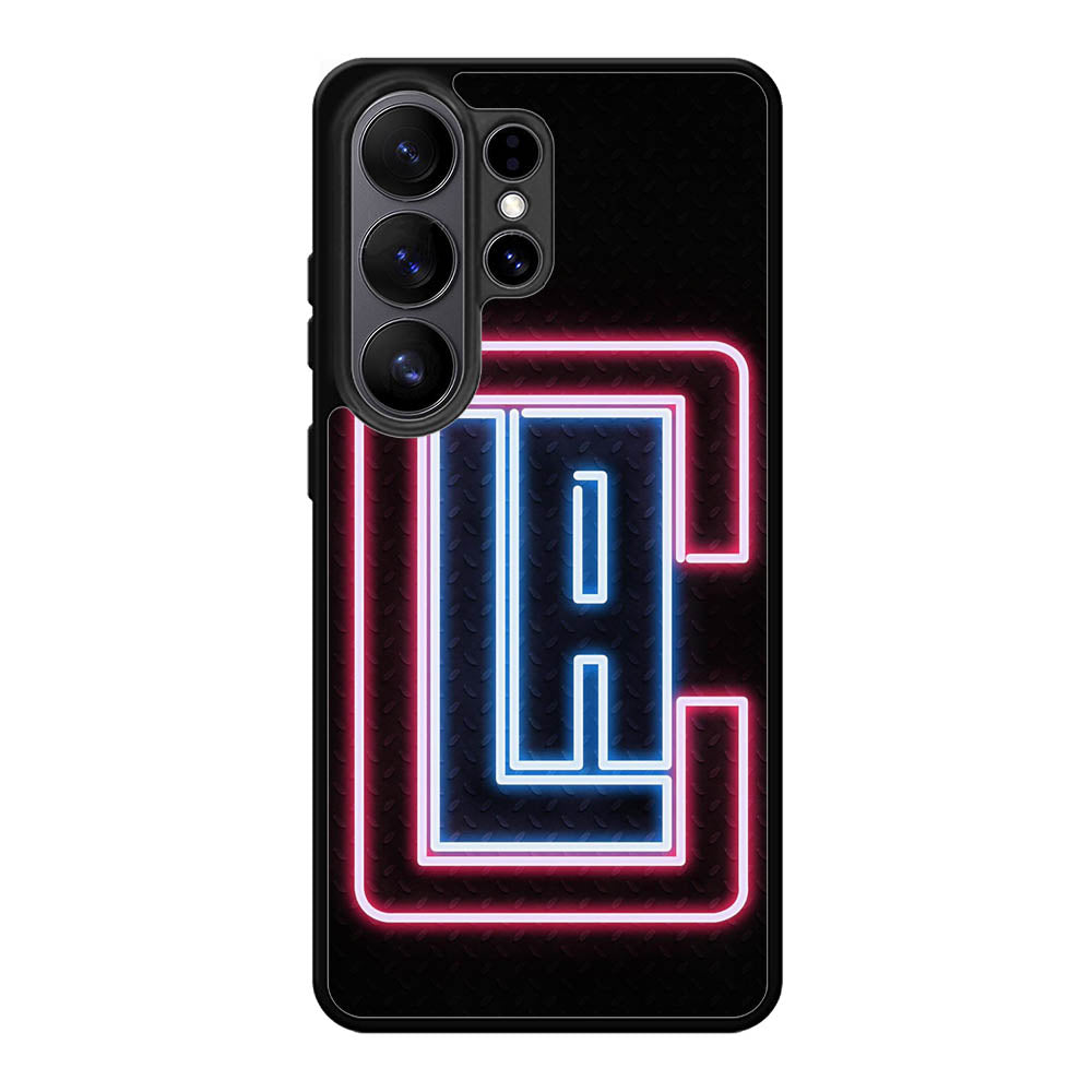 Los Angeles Clippers Neon Samsung Galaxy S26 Ultra Case OV9370