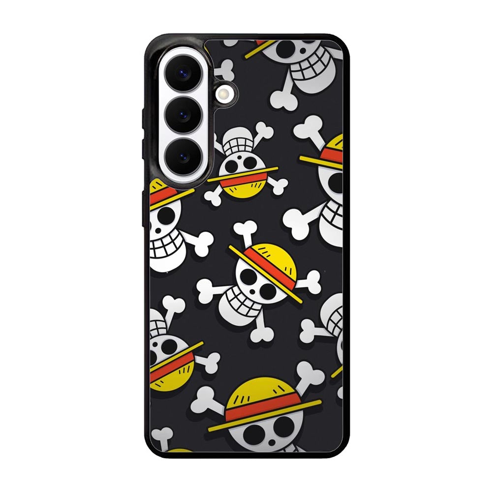 One Piece Straw Hat Pirates Logo Dark Samsung Galaxy S26 Plus Case QC10993