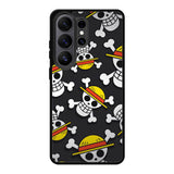 One Piece Straw Hat Pirates Logo Dark Samsung Galaxy S26 Ultra Case QC10993