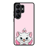 Pink Marie Cat Face Samsung Galaxy S26 Ultra Case QC10544