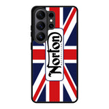 norton motorcycles england flag Samsung Galaxy S26 Ultra Case OV1584