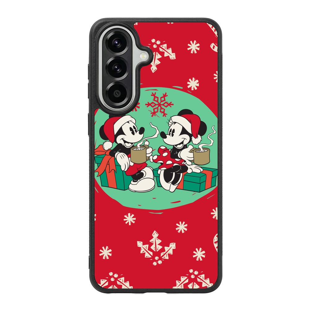 mickey and minnie christmas Samsung Galaxy A37 Case