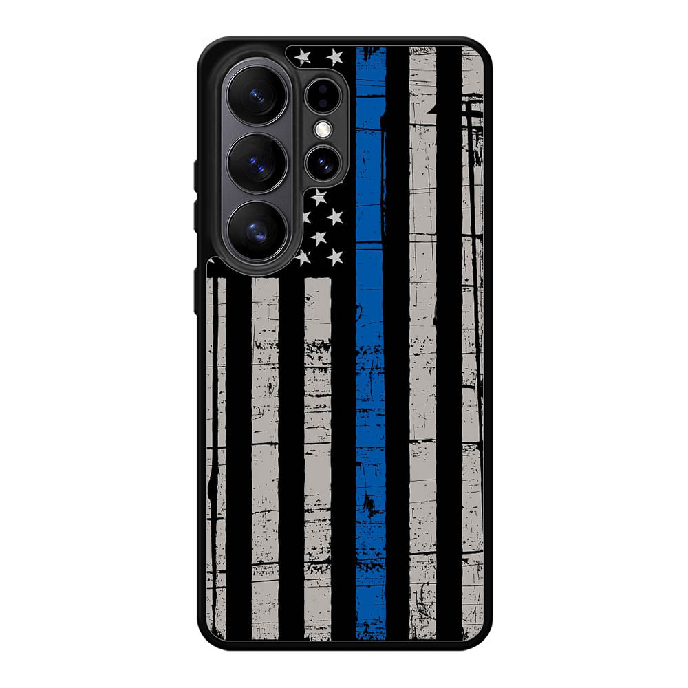 Blue Line Flag Samsung Galaxy S26 Ultra Case OV7287