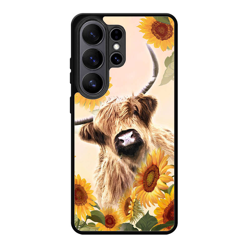 Highland Cow Sunflower FRL0335 Samsung Galaxy S26 Ultra Case