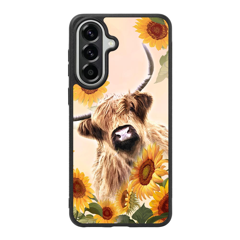 Highland Cow Sunflower FRL0335 Samsung Galaxy A57 Case