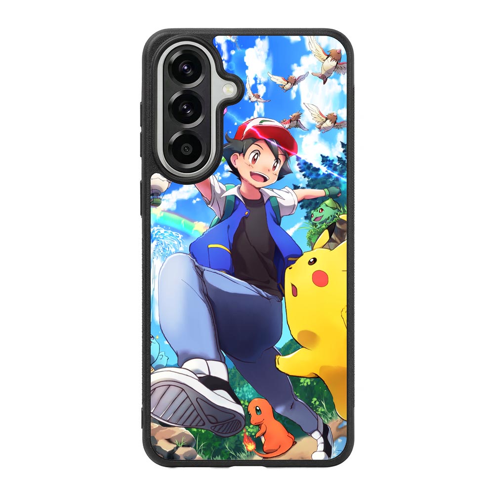 Pokemon Ash And Pikachu Samsung Galaxy A37 Case QC9392
