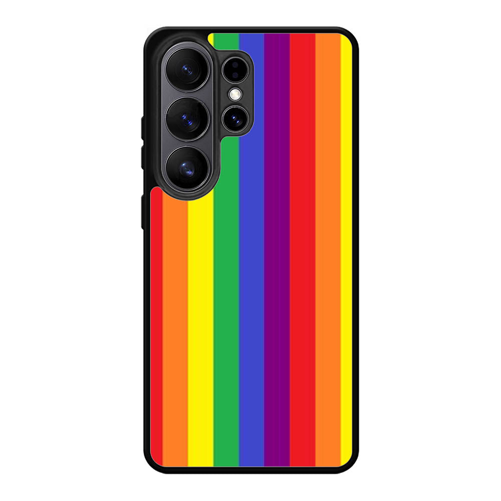 Rainbow Stripes Samsung Galaxy S26 Ultra Case OV8573