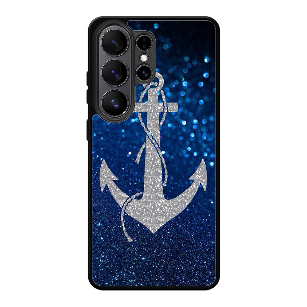 Blue Glitters Anchor Samsung Galaxy S26 Ultra Case OV4188