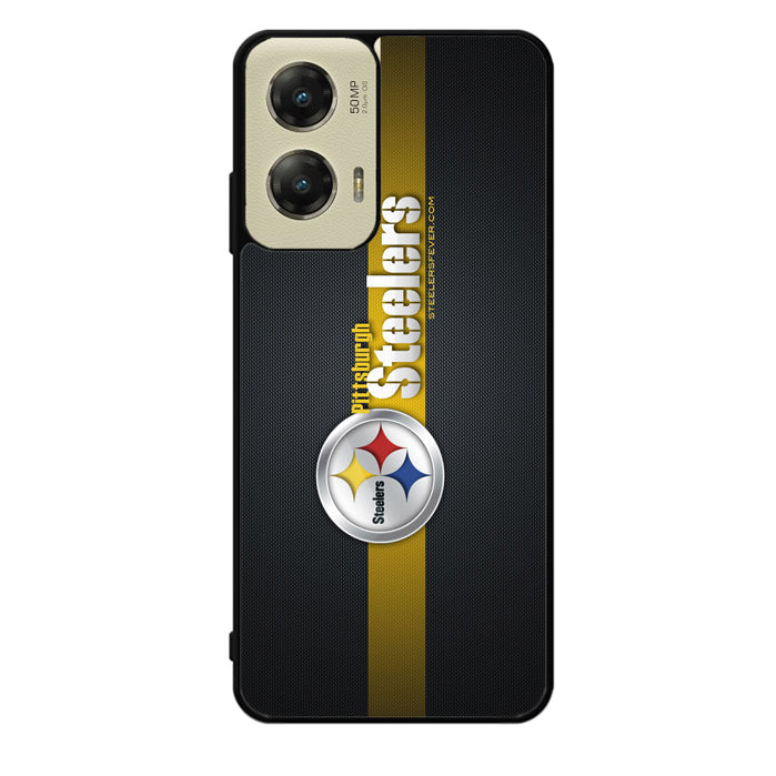 Pittsburgh Steelers Carbon Metal Motorola Moto G Stylus 5G 2024 Case OV2875