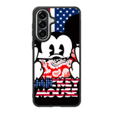 Mickey Mouse America Flag Samsung Galaxy A57 Case OV3267