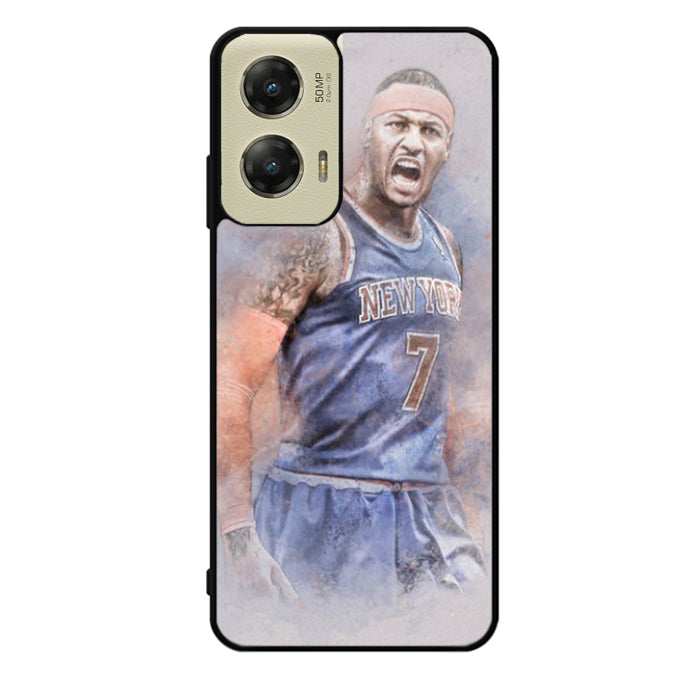 Carmelo Anthony NY7 Blue Basket Ball Motorola Moto G Stylus 5G 2024 Case OV1823