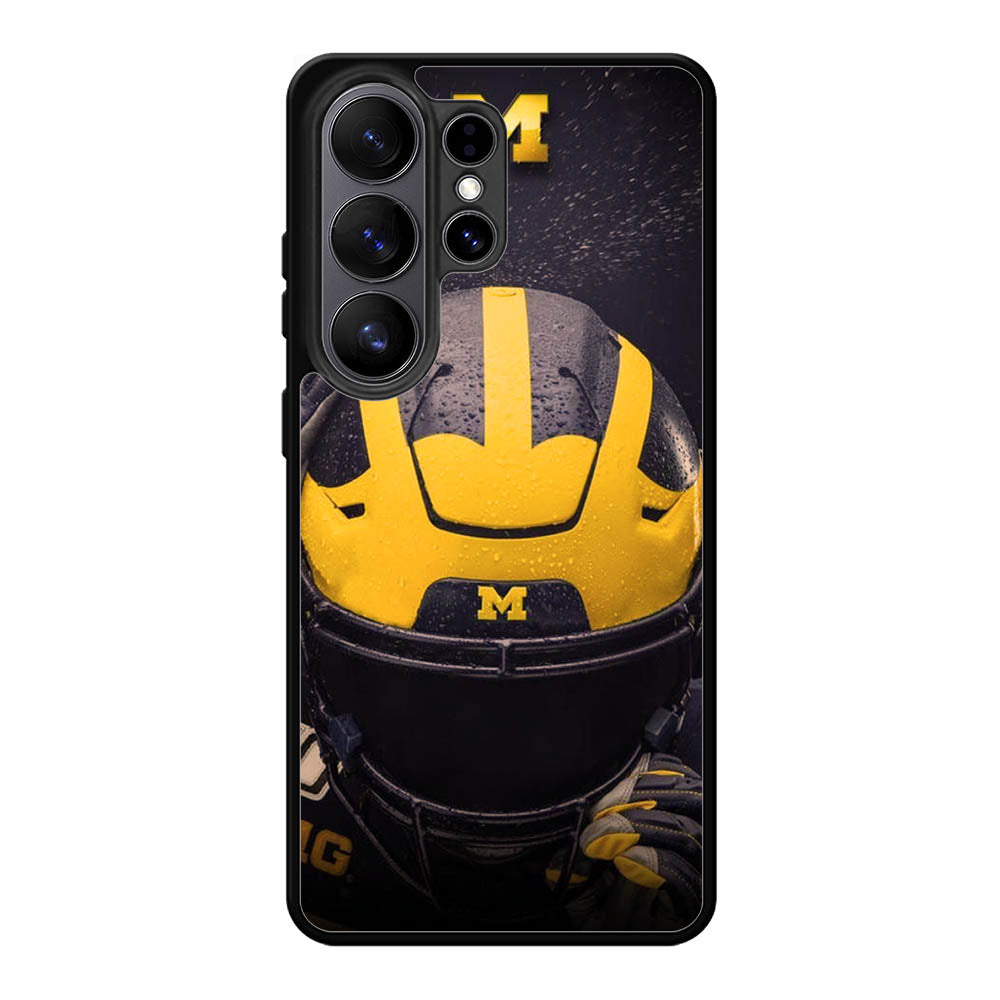 Michigan Wolverines Helmet Samsung Galaxy S26 Ultra Case QC10771