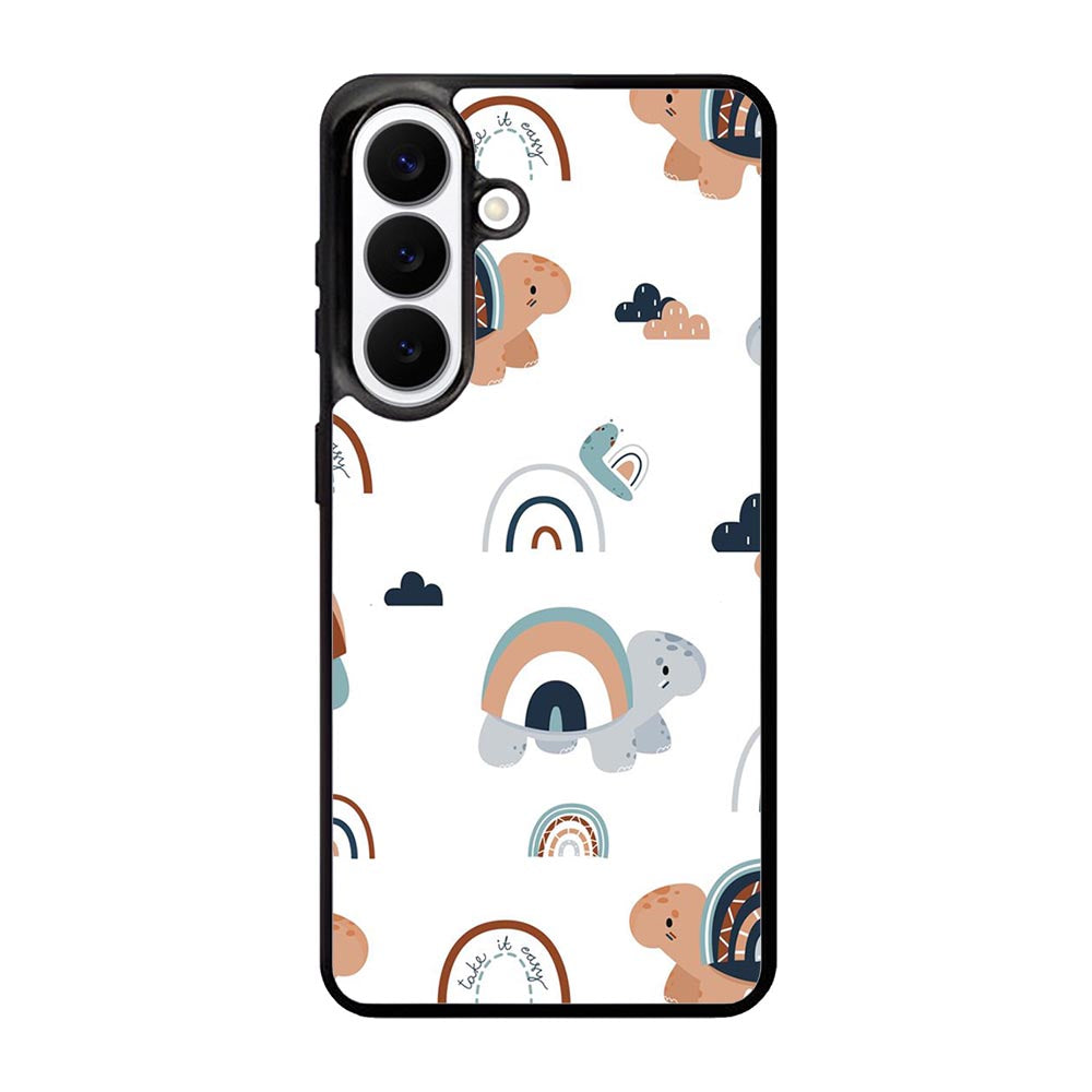 Turtle Rainbow Pattern Samsung Galaxy S26 Case OV10242