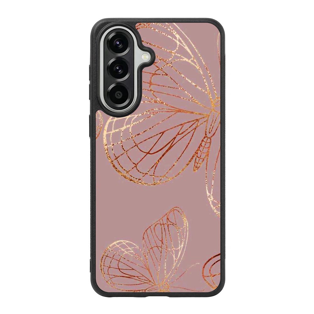 Butterfly Rose Gold Samsung Galaxy A57 Case OV10341