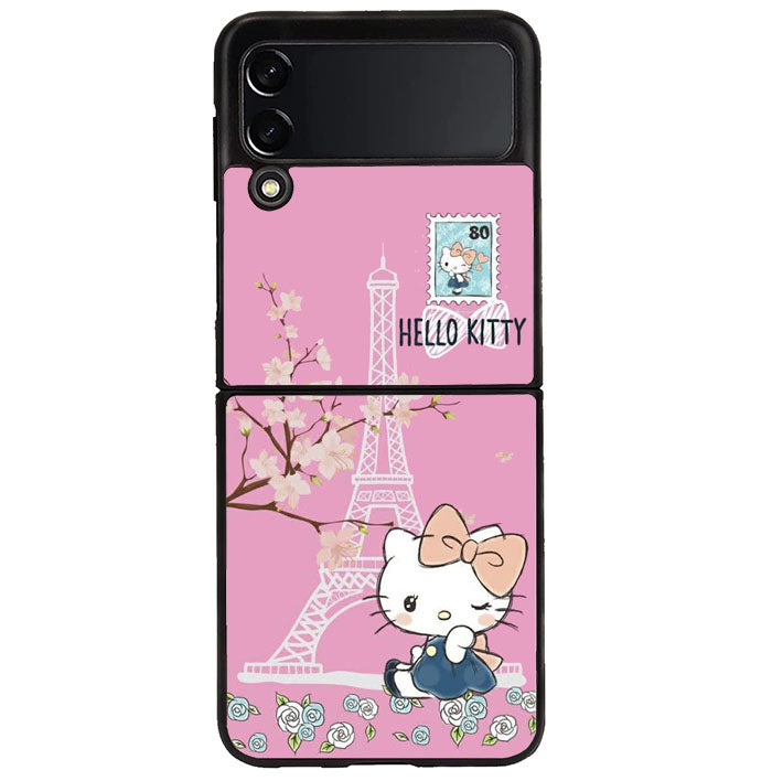 Hello Kitty Eiffel Samsung Galaxy Z Flip 4 5G 2022 Case