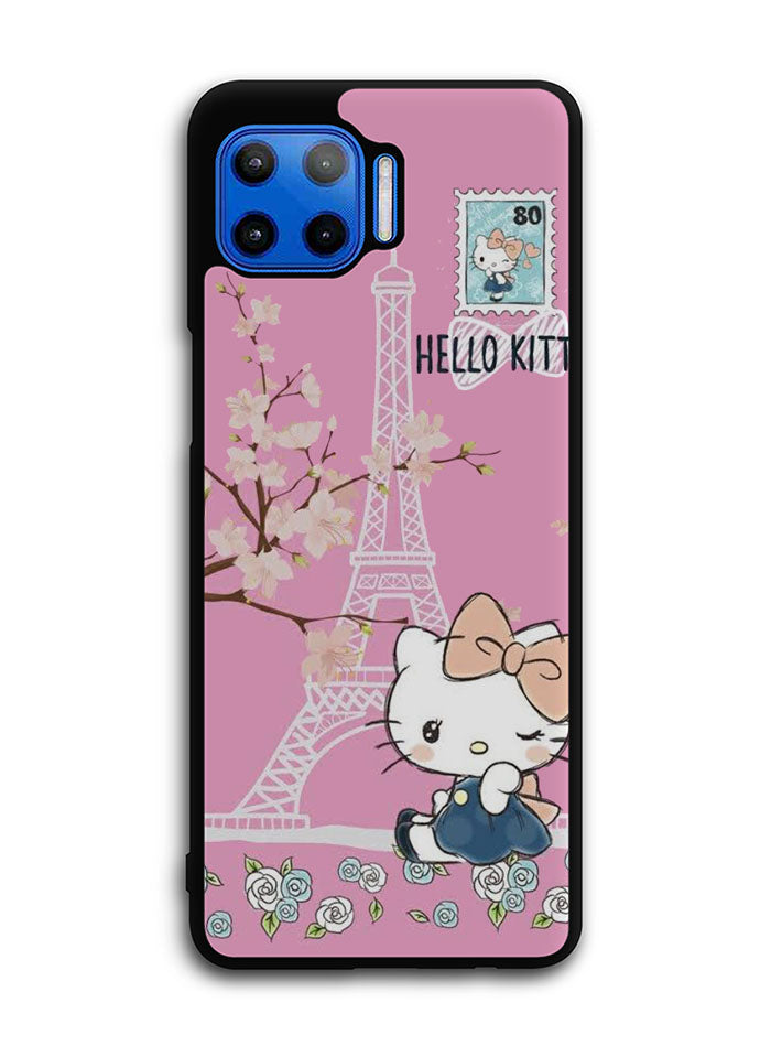 Hello Kitty Eiffel Motorola Moto One 5G Case , Moto One 5G UW Case , Moto G 5G Plus Case