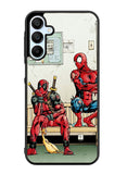 Funny Spiderman and Deadpool Samsung Galaxy A15 5G Case