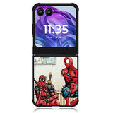 Funny Spiderman and Deadpool Motorola Moto Razr Plus 2024 , Moto Razr+ 2024 Case