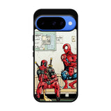 Funny Spiderman and Deadpool Google Pixel 10 Case