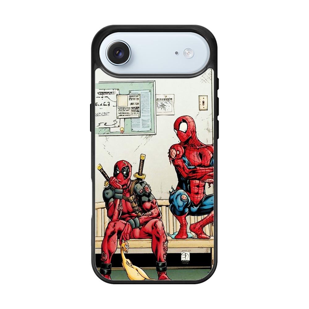 Funny Spiderman and Deadpool iPhone Air Case