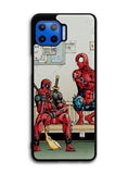 Funny Spiderman and Deadpool Motorola Moto One 5G Case , Moto One 5G UW Case , Moto G 5G Plus Case