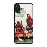 Funny Spiderman and Deadpool Samsung Galaxy A07 Case