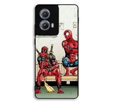 Funny Spiderman and Deadpool Motorola Moto Edge 2024 Case OV7025