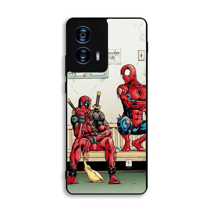 Funny Spiderman and Deadpool Motorola Moto G Power 5G 2024 Case OV7025