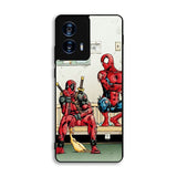Funny Spiderman and Deadpool Motorola Moto G Power 5G 2024 Case OV0108