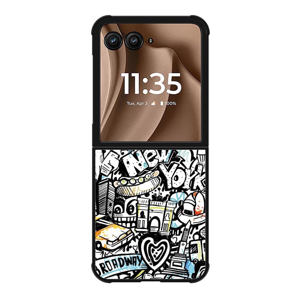 New York City Art Motorola Moto RAZR Plus 2025 Case OV1875