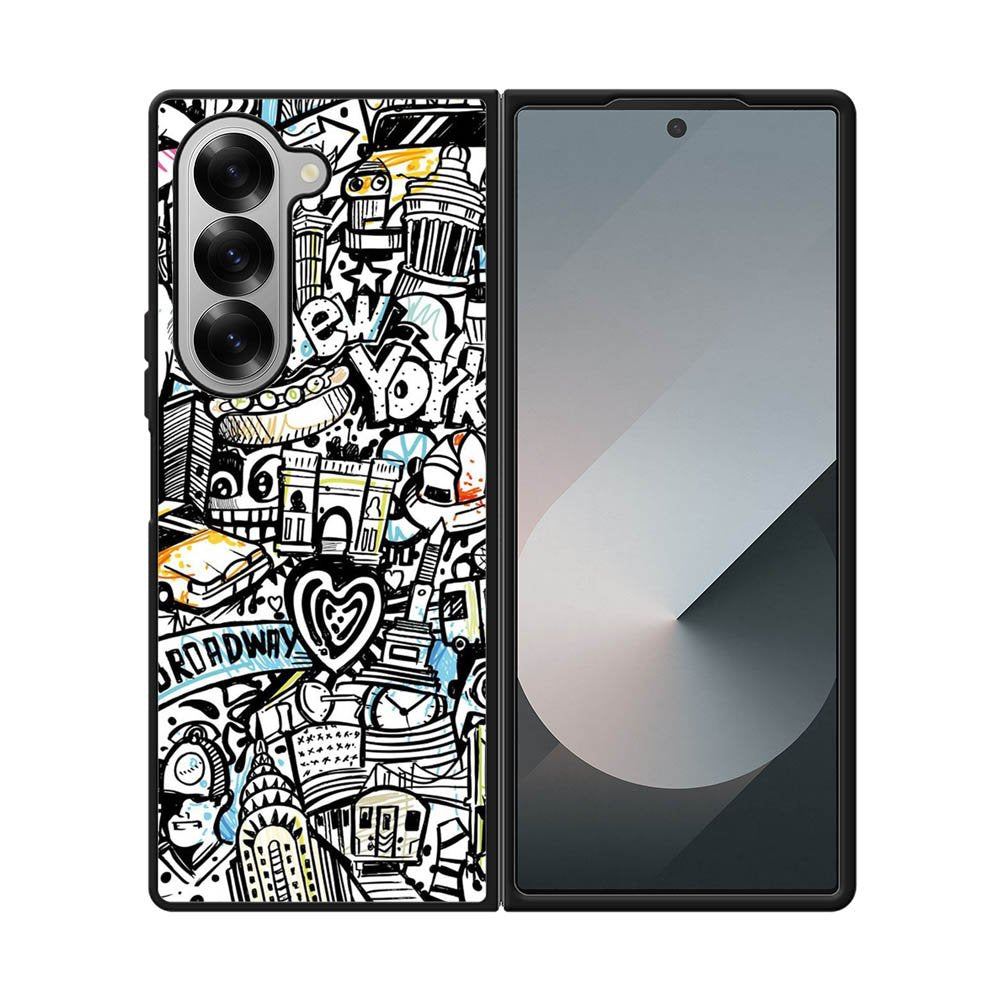 New York City Art Samsung Galaxy Z Fold 7 5G Case QC1875