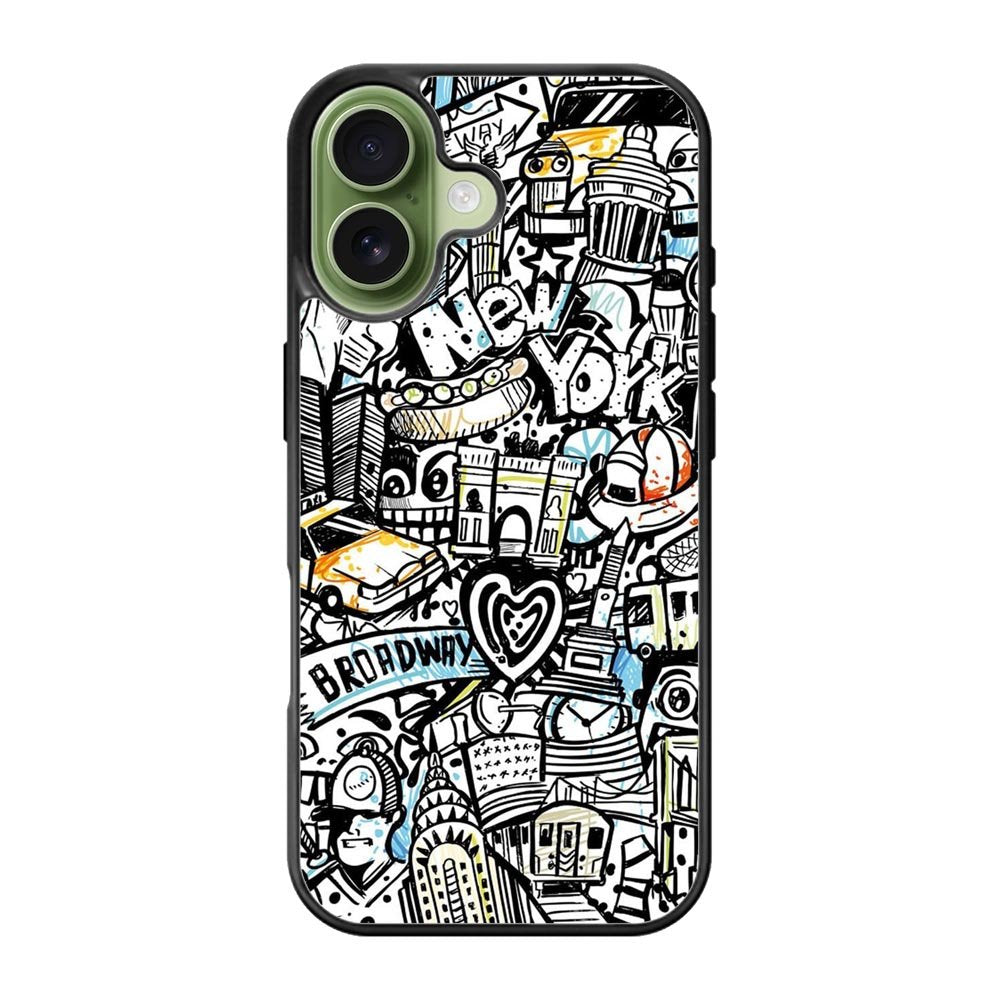 New York City Art iPhone 17 Case QC1875