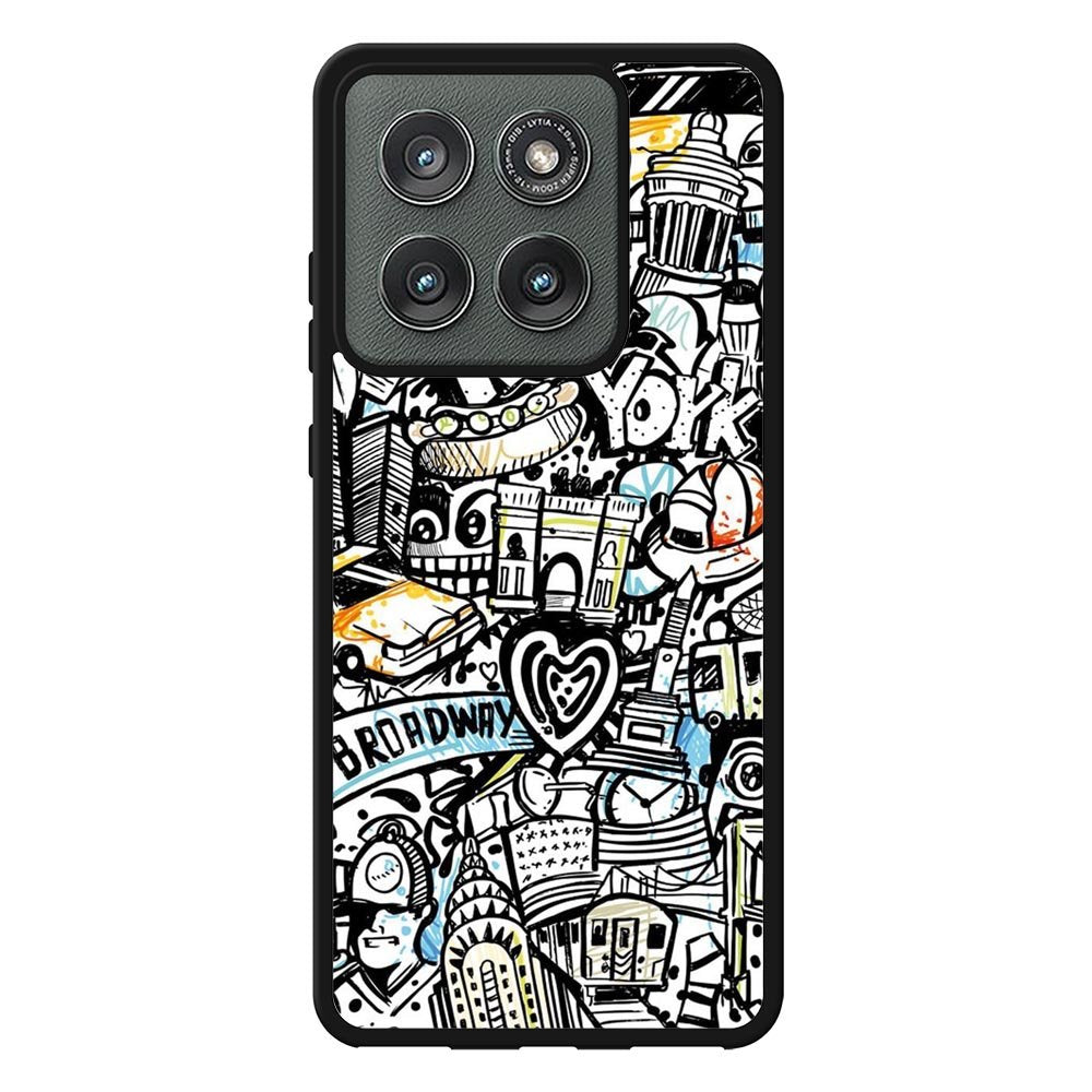 New York City Art Motorola Moto Edge 2025 Case QC1875