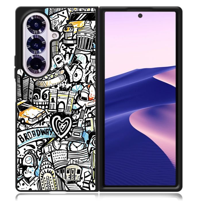 New York City Art Samsung Galaxy Z Fold 7 Case OV1875