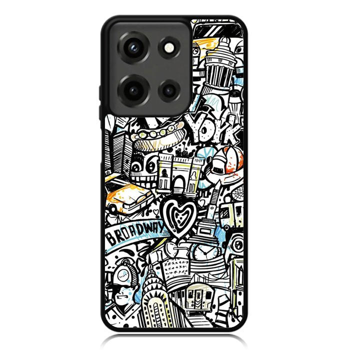 New York City Art Motorola Moto G 5G 2025 Case OV1875