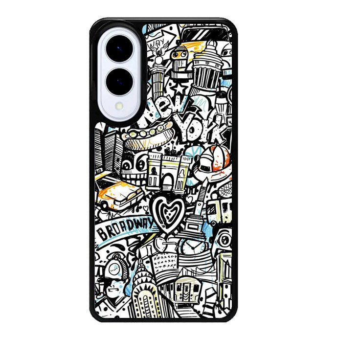 New York City Art Samsung Galaxy S25 Edge 5G Case OV1875