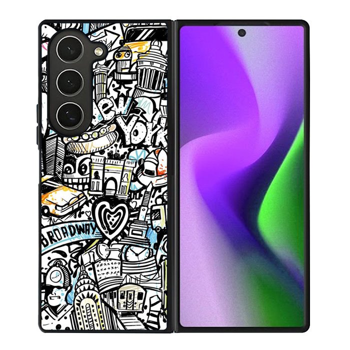 New York City Art Samsung Galaxy Z Fold 6 5G 2024 Case OV1875