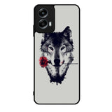 Wolf Rose Motorola Moto G Play 2024 Case OV1878